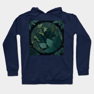 Keleidoscope of forest leaves Hoodie